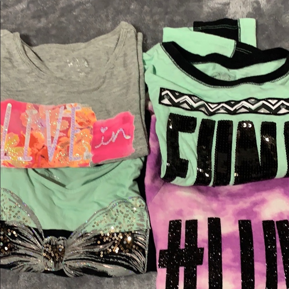 Justice girls shirts! Size 7/8